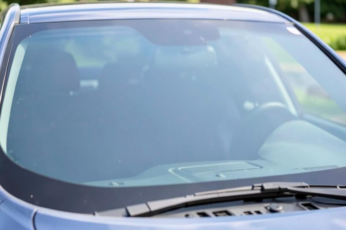 Clear windshield after repair